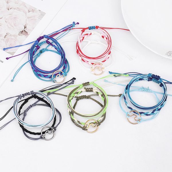 

fashion bracelet combination bohemian color bracelet set, White