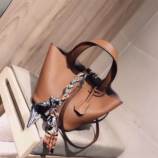 

handbag mini bag bucket plain simplicity good quality leather cfy2002292