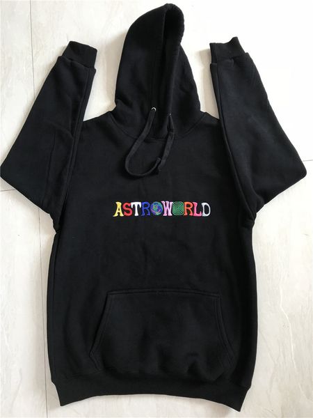 

men travis astroworld scott you here were fashion hoodies letter 2021 women c1011 embroidered sweatshirt hip hop rainbow pullover mpaxu, Black