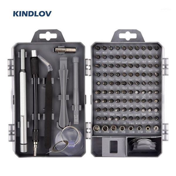 

kindlov screwdriver set 115 in 1 precision repair tool kit magnetic torx hex screwdriver bit set for repair phone pc hand tools1