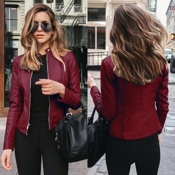 

woman jacket mujer chaqueta femme pu short jacket ropa de mujer women denim blue jaqueta feminina plussize, Black