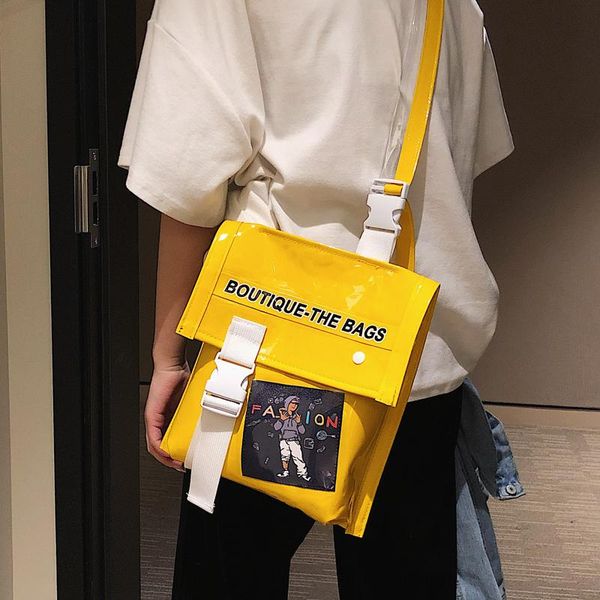 

skew lady baitao ins super-lady new style 2020 korean version single shoulder transparent jelly bag bouncer bag