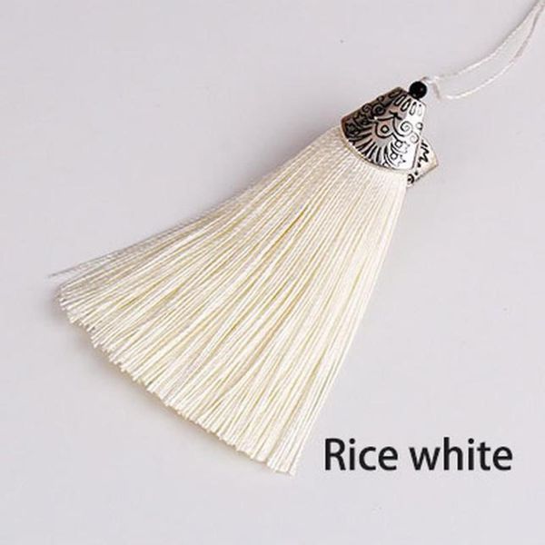 

2pcs pack silk tassel fringe brush fish mouth fringe cap diy tassel fringe trim bag pendant for curtains jewelry diy home decor h jllatq