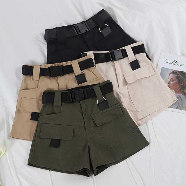 

nicemix fashion sash tie up mini short women summer slim high waist satin punk short shorts casual festival streetwear ants1, White;black