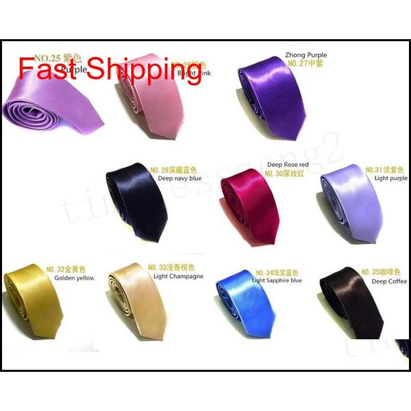 

35 colors classic slim neckties for wedding bridegroom casual narrow polyester silk tie for man suit so qylhnm homes2007, Blue;purple