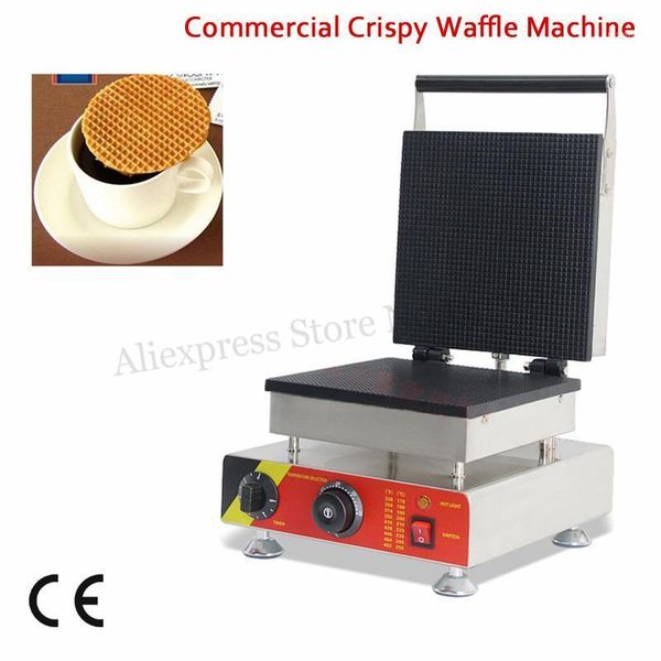 

bread makers big pan 25x25cm ice-cream cone waffle baker maker crispy egg roll machine 1500w 220v 110v for home restaurant cafeteria1