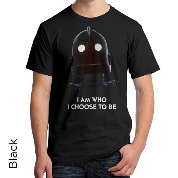 

iron giant t-shirt i am who i choose to be science fiction 90s nostalgia 295 man's shirt sport hooded sweatshirt hoodie