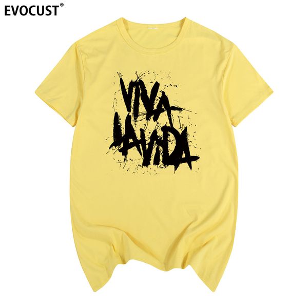 

coldplay viva la vida rock short sleeve summer print t-shirt cotton men t shirt new women tee sport hooded sweatshirt hoodie
