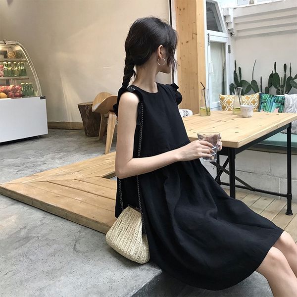 

2020 летний новый сладкий битник супер фея mori стиля праздник маленькой черная подвязка рукавов малого dressdress dressdress для женщин 3zt, Black;gray