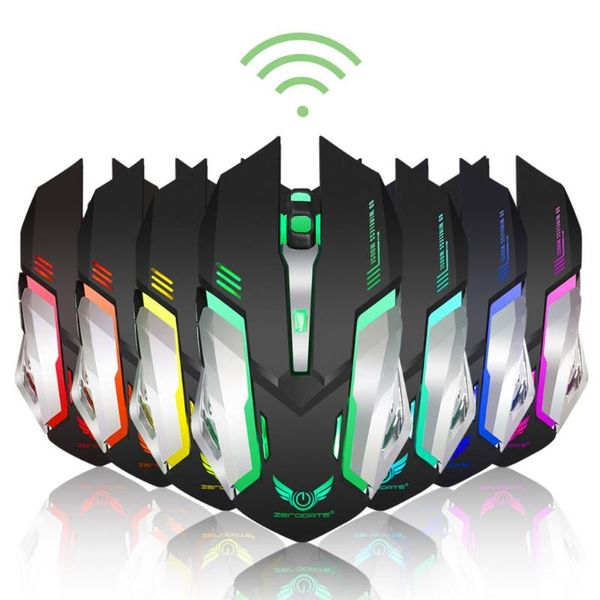 

mice wireless mouse 2.4ghz gaming ergonomic design 2400dpi usb lap
