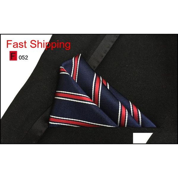 

hankerchief pocket square 25*25cm 55 color jacquard weave men's napkin kerchief for necktie cocktail party w qylndh dh_seller2010, Blue;white