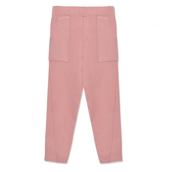 

2021 new autumn winter knitted women harem elastic high waist peg leg fly casual pocket carrot jogger pants trousers qojj, Black;white
