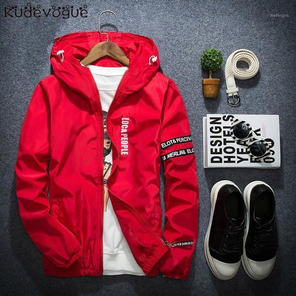 

spring autumn thin windbreaker jacket men plus size m-4xl jaqueta masculina slim fit young men hooded bomber jacket1, Black;brown