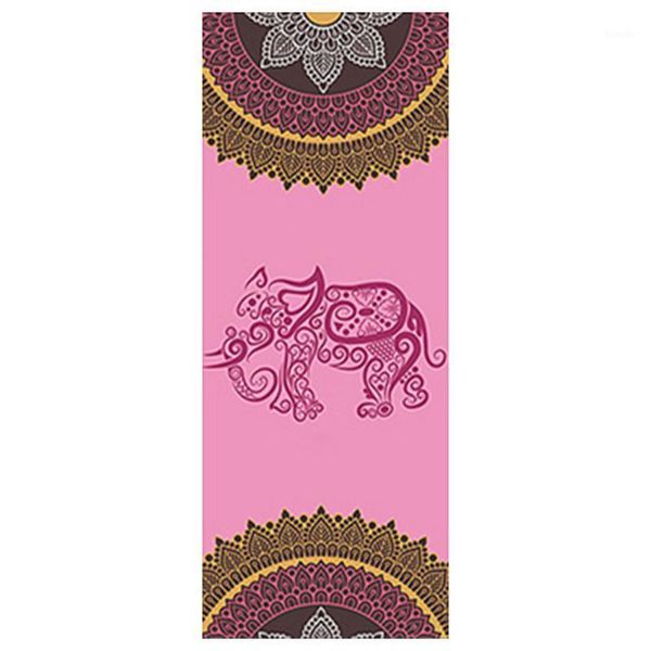 

folding indoor sports fitness absorb sweat home travel workout portable non slip gym yoga towel mat cover pilates exercise1