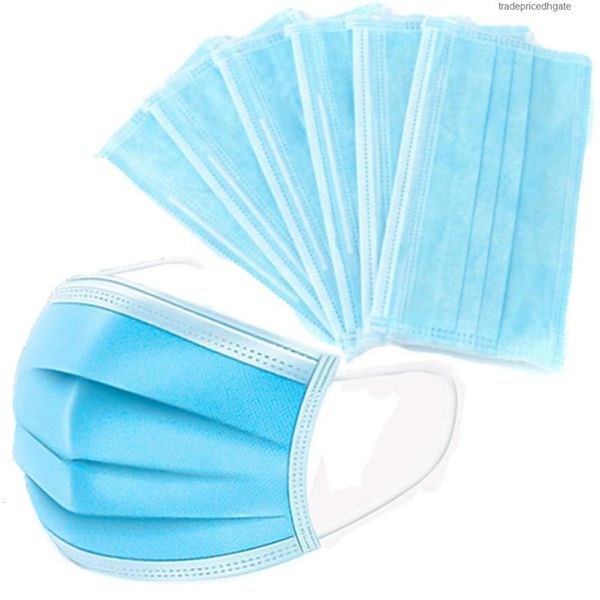 

dust mascherine maske disposable 3 masque mask face layers mouth masks cover non woven soft breathable du