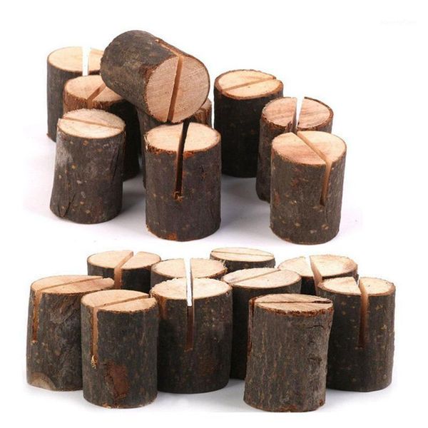 

rustic wood table numbers holder wood place card holder party wedding table name card memo note (40pcs)1