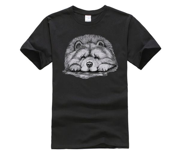 

t shirts brand clothing tees chow chow on paws t shirt dog art by lj men's print casual sport hooded sweatshirt hoodie