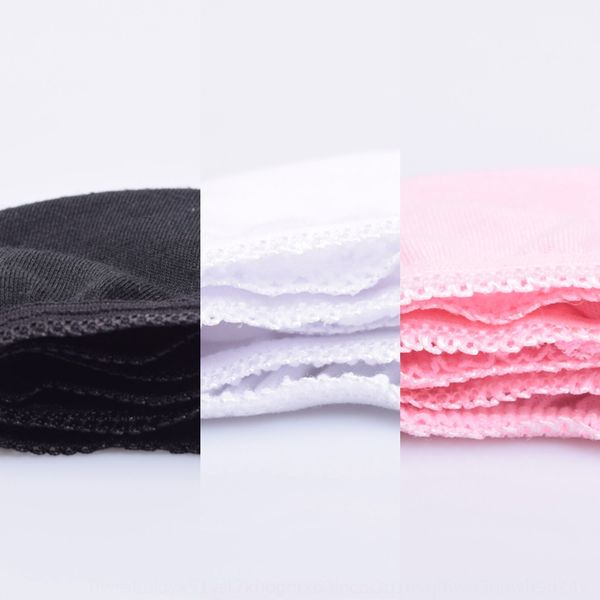 

2020 new korean candy color boat anti stripping shallow lace cotton women's invisible lace boat socks laceinvisible socks cl8hk, Black
