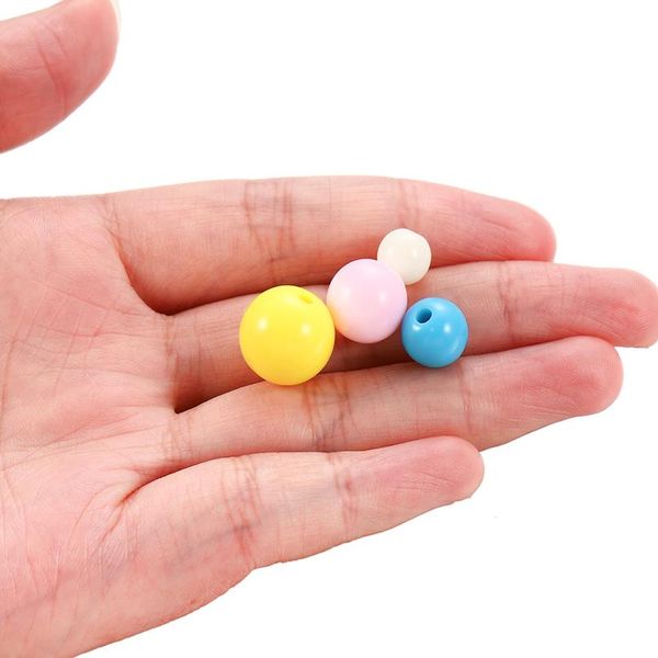 

200pcs 6-20mm acrylic round beads candy color loose spacer bead handcraft for diy jewelry making findings supplies acc sqcfeh