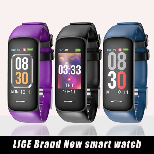 

lige brand new wristband female physiological cycle heart rate monitoring blood prsure exercise fitns tracker with intelligent