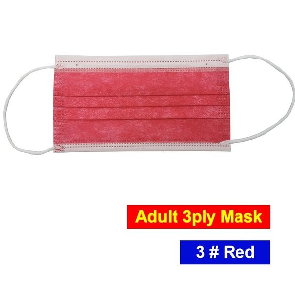

factroy wholesale disposable 3ply ply face colorful layers flat mask 3 up40h