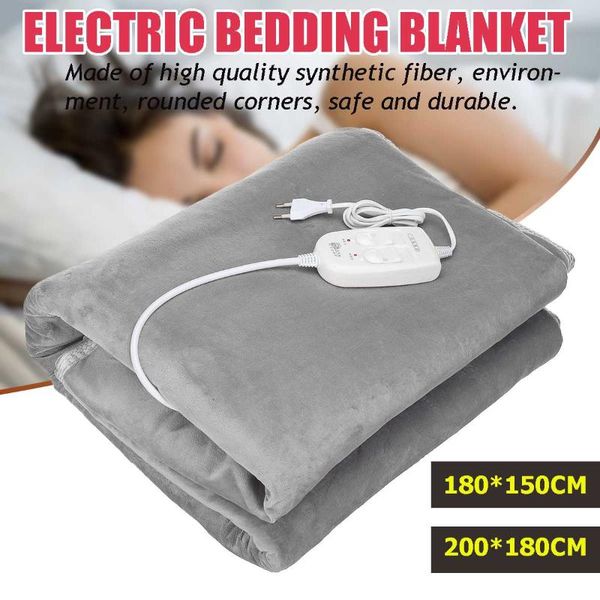 

180*150cm/200*180cm electric heating blankets heater bedding winter sleep warmers mat electric mattress thermostat body warmer