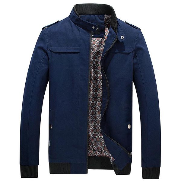 

men thin autumn jackets korean slim spring thin cotton jacket 2021 fashion slim specials coats plus size 4xl black, Black;brown