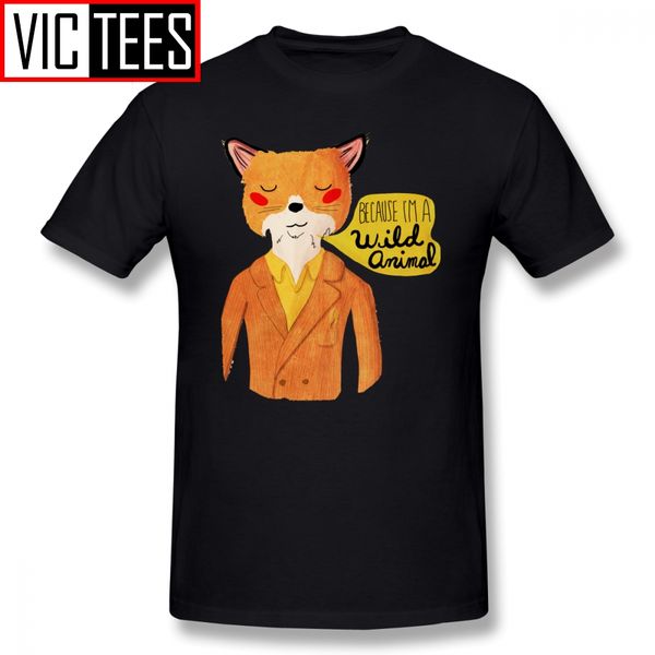 

mens wes anderson t shirts because i m a wild animal t-shirt summer plus size tee shirt male cute tshirt sport hooded sweatshirt hoodie