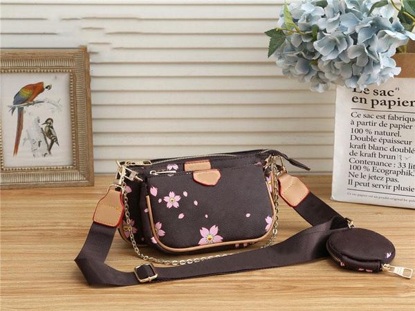 

hh 2021 women luxurys designer bag lady shoulder bags crossbody brown flower pattern purse handbags women tote lady bags tote wallets