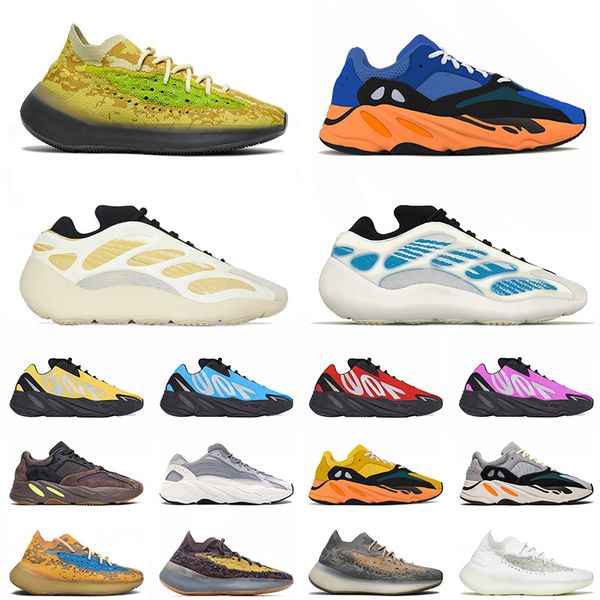 

new quality 2021 kanye kyanite west 700 v2 v3 safflower sport running shoes size 36-46 hylte glow 380 calcite men women trainers sneakers
