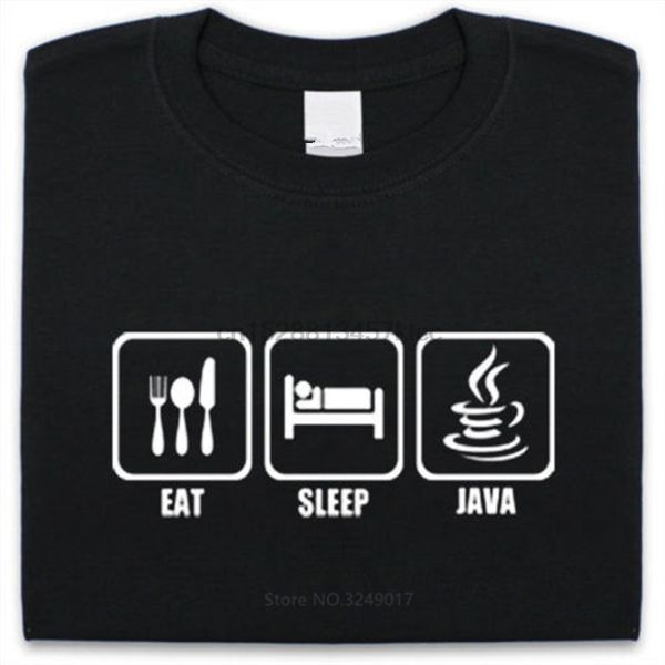 

2018 new t shirts print t shirt hipster men eat sleep java short sleeve compression t shirts sport hooded sweatshirt hoodie