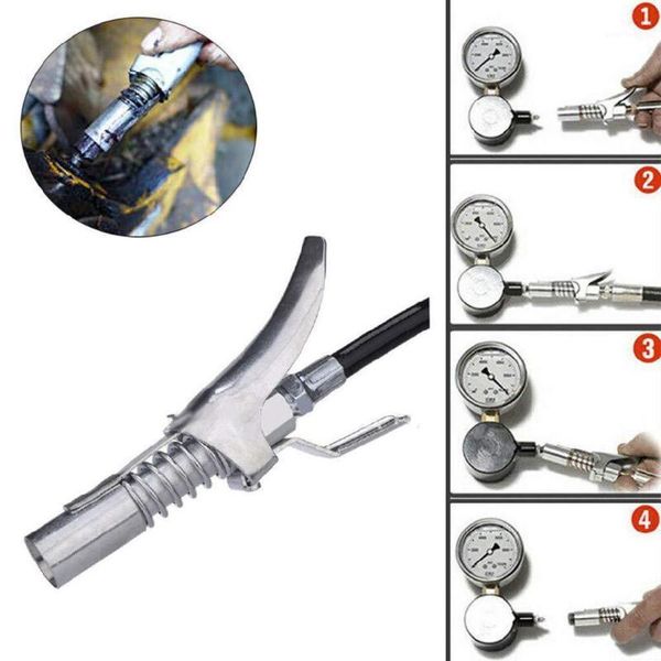 

practical grease coupler lock pliers high pressure fitting double self-locking grease mouth1