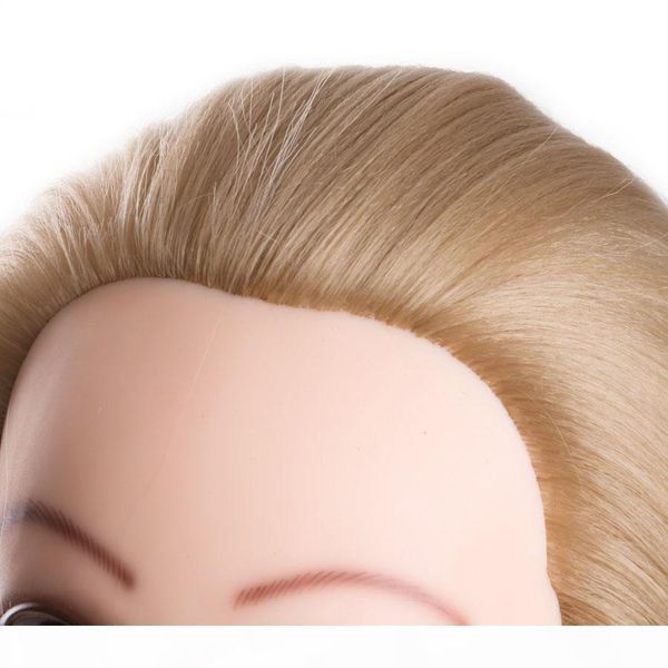 

head dolls for hairdressers 80cm hair synthetic mannequin head hairstyles female mannequin hairdressing styling training head, White
