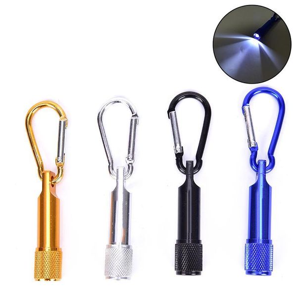 

portable carabiner flashlight mini bright led flashlight camping keychain torch handy light lamp carabi jllzxe
