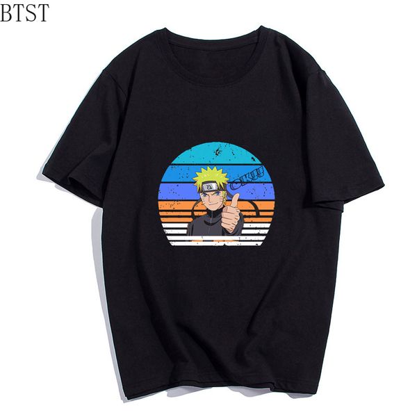 

harajuku jiraiya summer short sleeve naruto print anime couple streetwear casual fashion sport hooded sweatshirt hoodie men t shirt