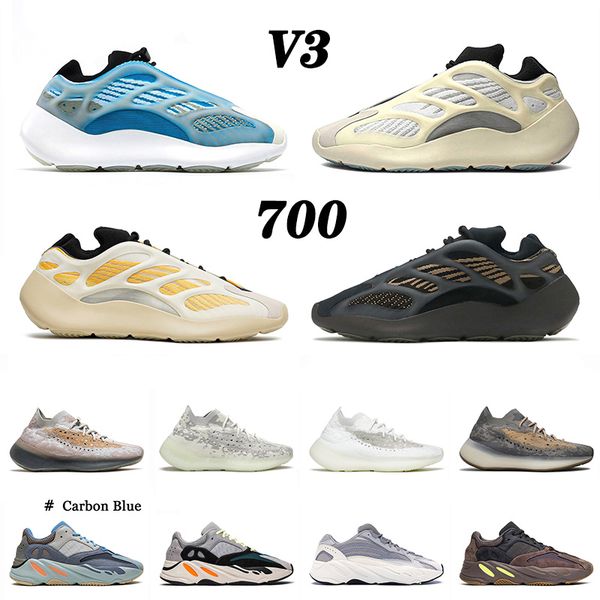 

selling azareth 700 kanye west running shoes azael mens womens sport size 36-46 safflower static pepper lmnte trainers outdoor sneakers, White;red