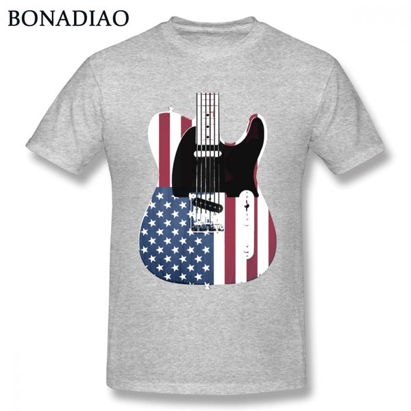 

american flag usa guitar design t shirt for men fashionable camiseta casual nice short-sleeved sport hooded sweatshirt hoodie