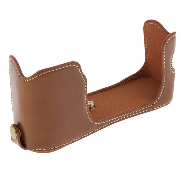 

leather half case cover bottom mount for