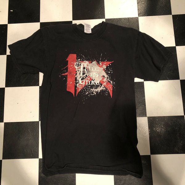 

three days grace concert 2007 sz s jerzees excellent used condition cool slim fit letter printed tee hoodie designers t shirts sweatshirt