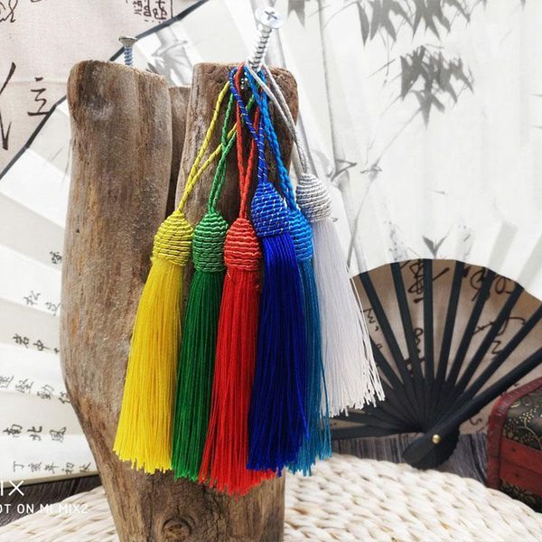 

2pcs lot 9cm thread tassels decorative silk fringe garniture diy tassel sewing fabric accessories fringe trim for tassel pendant h jlldou