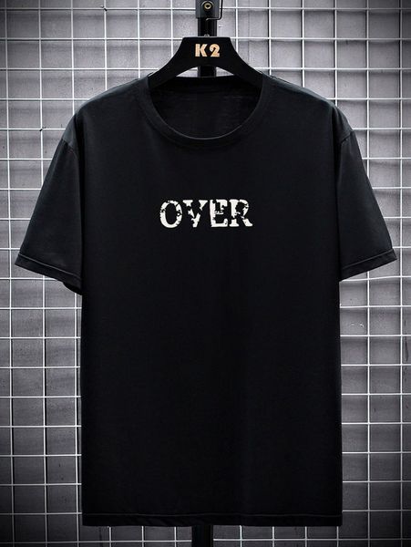 

romwe guys letter graphic tee 76rh#, White;black