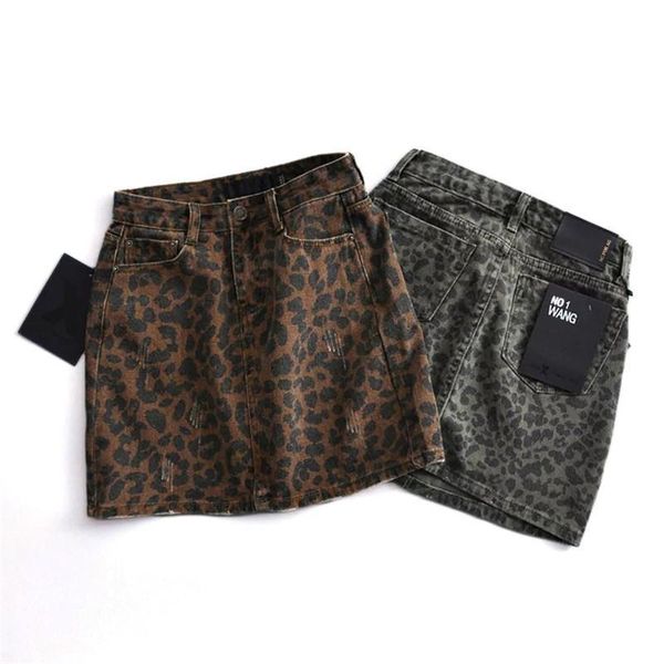 

женщины сексуальные высокие талии леопарда печать джинсовая юбка 2019 летние бодиконки карандаш юбка уличная одежда женская мода повседневна, Black