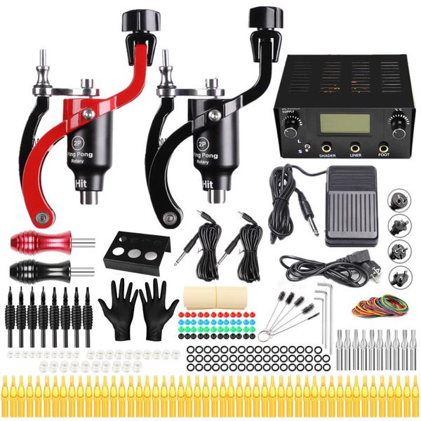 

solong tattoo new hollow cup motor tattoo machine set double machine professional full set material