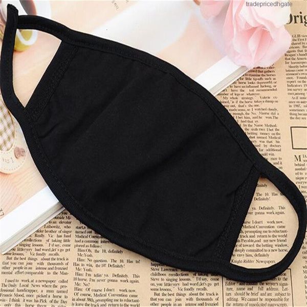 

masks cotton washable anti reusable dust protective face cover plain bla chc3
