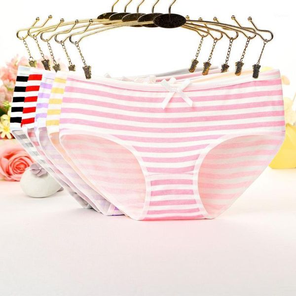 

3 pieces/set underwear women panties cotton briefs female underwear cute lingerie ladies panties young girls briefs1, Black;pink