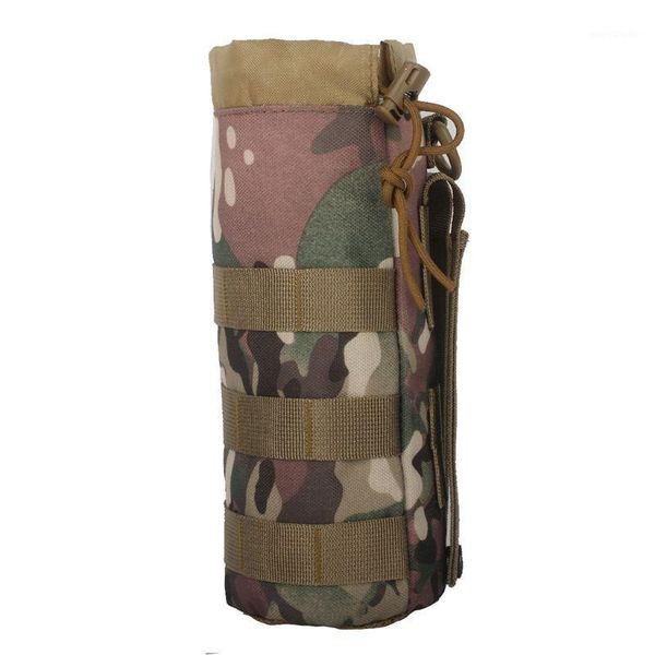 

portable outdoor nylon molle water bottle bag hiking kettle pouch holder case 875d1
