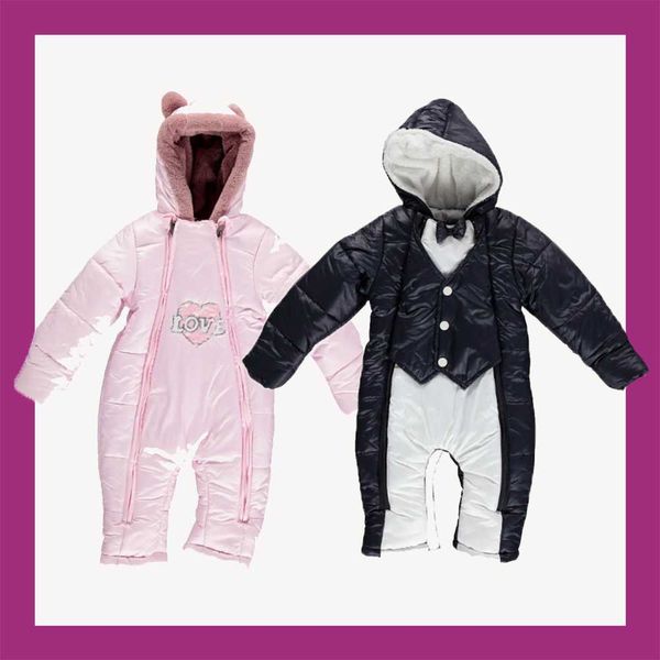 

baby snow wear winter overalls jumpsuit bodysuit snowsuit romper astronaut jacket warm girls boys coat cute, Blue;gray