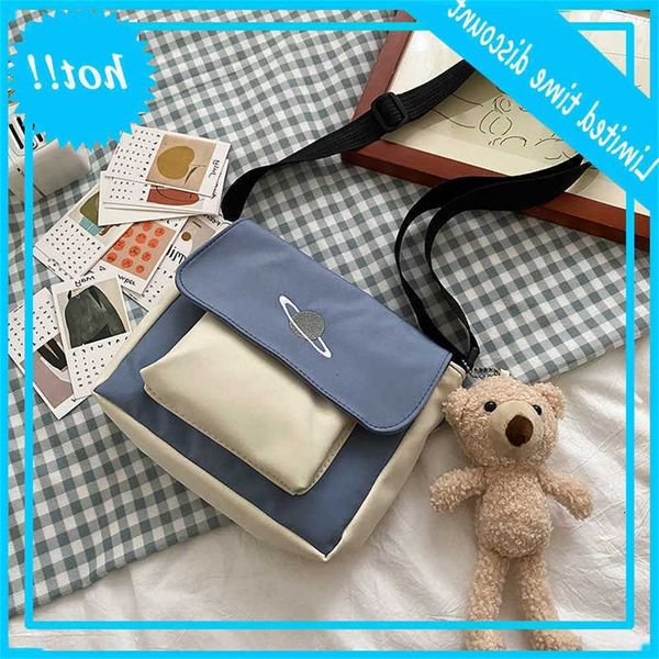 

women canvas handbag korean mini student cell phone simple crossbody bags casual lady flap shoulder bag