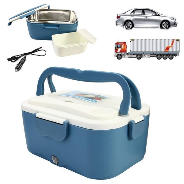 1,5 L 12 V/24 V Auto Elektrische Lunchboxen Outdoor Reisen Mahlzeit Heizung Lkw Lunchbox Lebensmittel Lagerung Container box Geschirr Geschenk T200710