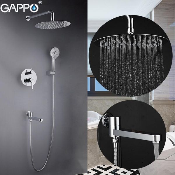 

гаппо смесители для душа ванной смеситель для душа set ванна душ глава смеситель ванной водопад дождь панель ванны смеситель g7104 jllyxd mx